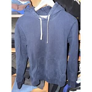 Reigning Champ Navy Blue Pullover Hoodie Mens MD Vintage Y2K Rare